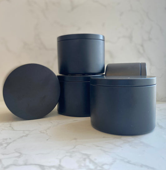 Black Tin Candle