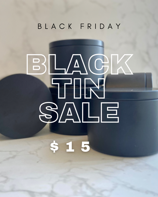 Black Tin Candle